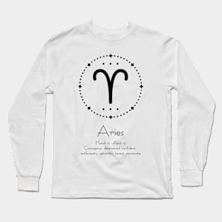 Horoscope Aries Long Sleeve T-Shirt